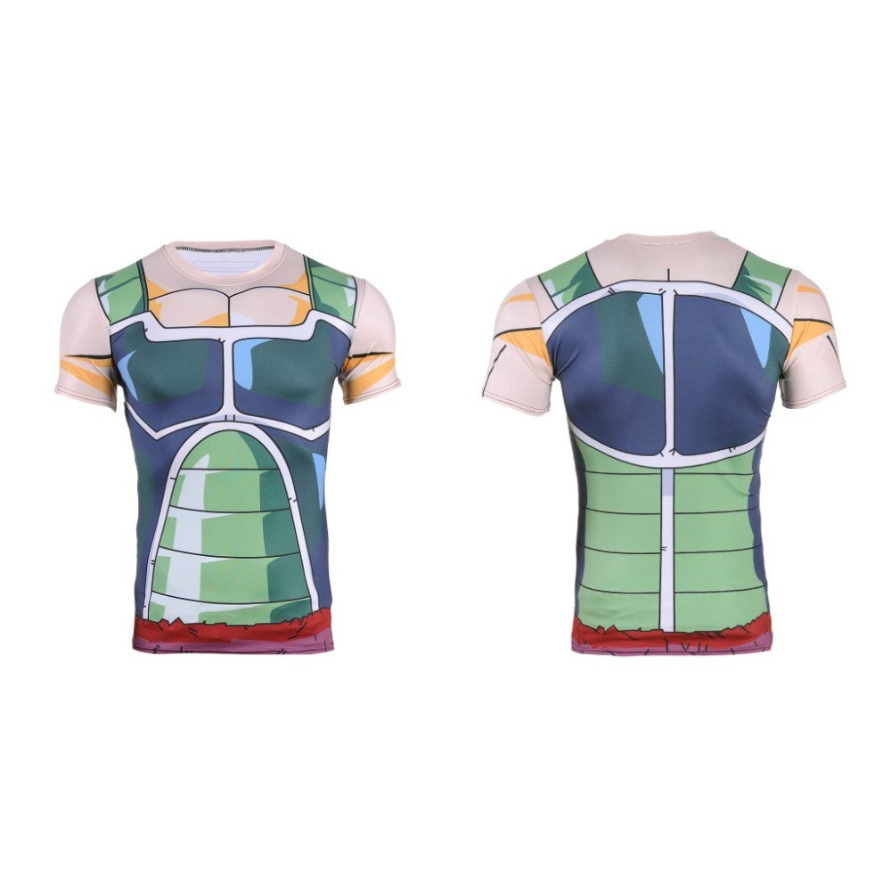 Dragon Ball Saiyan Armor - Camiseta Deportiva con Estampado de Anime