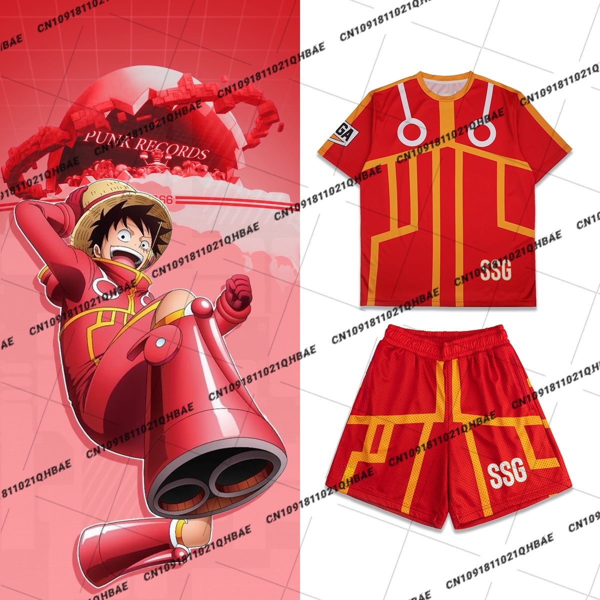 Anime Cosplay Of - Nuevo Conjunto de Camiseta y Pantalones