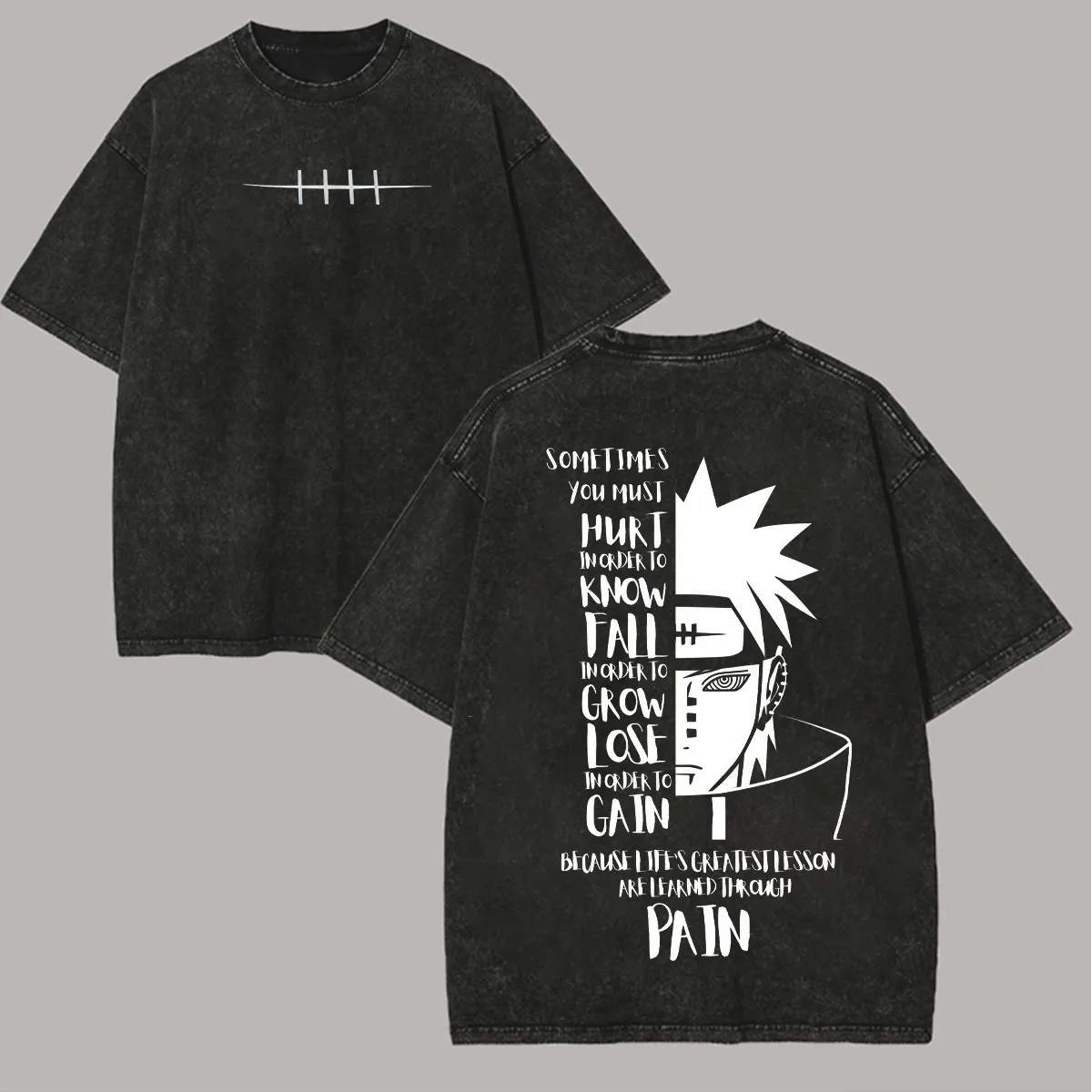 Anime Cosplay Quotes - Camiseta Naruto Pain con cita de