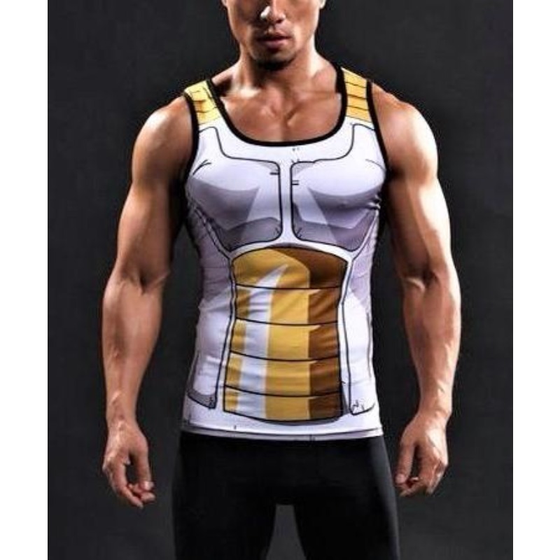 Dragon Ball Saiyan Armor - Camiseta sin mangas de verano 2026