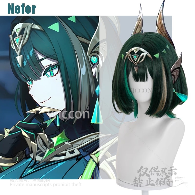Anime Cosplay Wig - Juego de Anime Genshin Impact nuevo