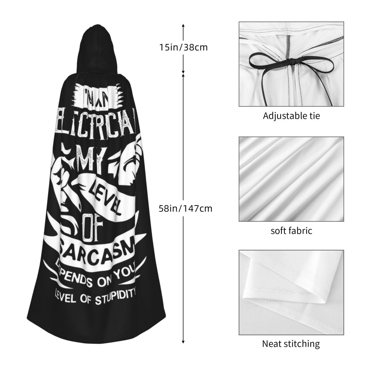 Capa Larga con Capucha de Elec - Anime Cosplay Quotes reseña y precio