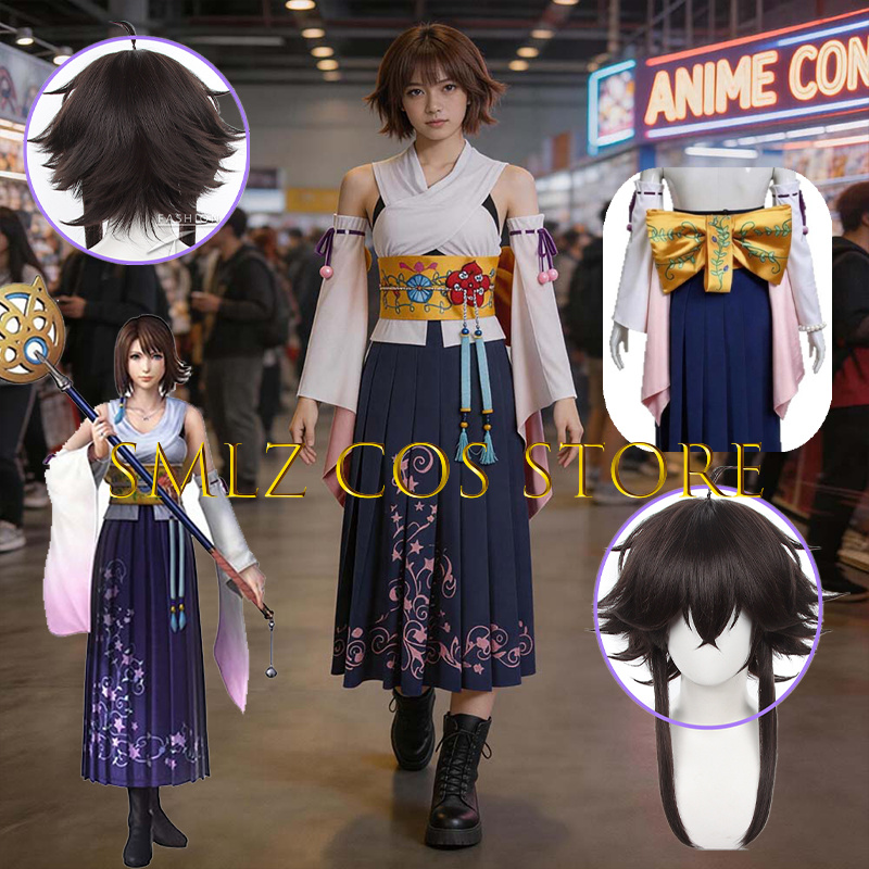 Disfraz de Cosplay de Yuna de  - Anime Cosplay Wig reseña y precio