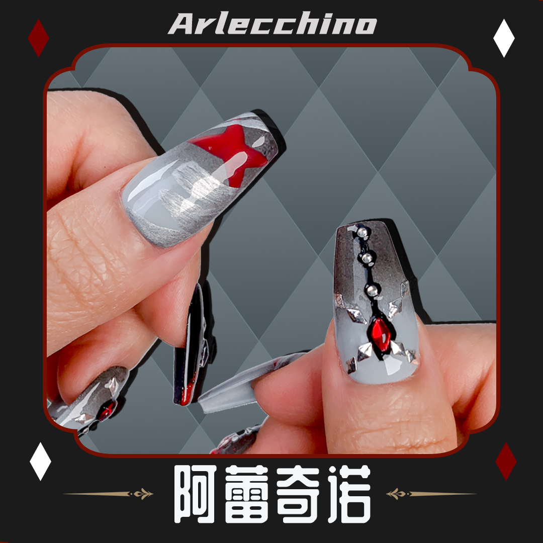 Anime Genshin Impact Arlecchin - Anime Cosplay Armor reseña y precio