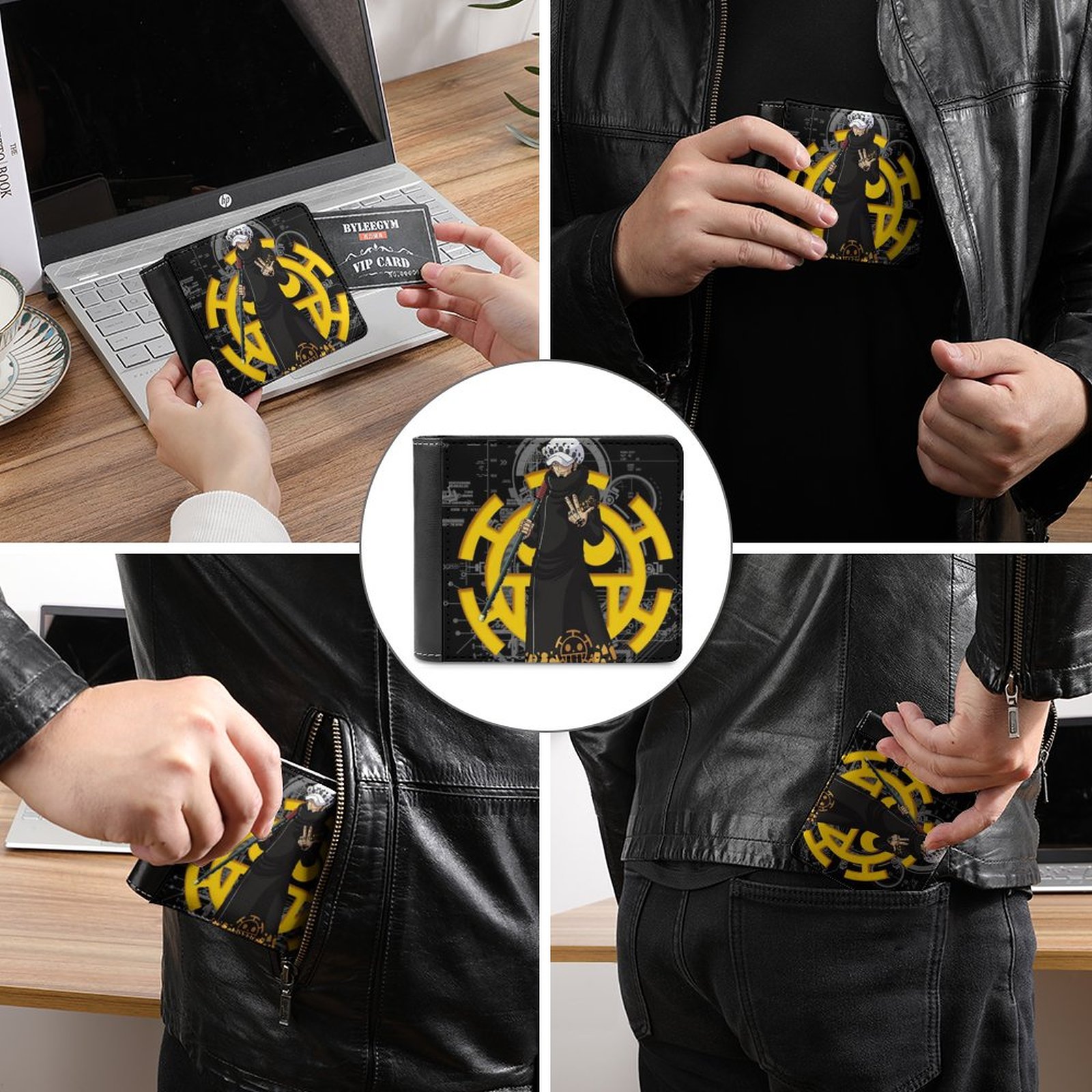 Cartera Trafalgar Law para hom - Death Note Replica reseña y precio