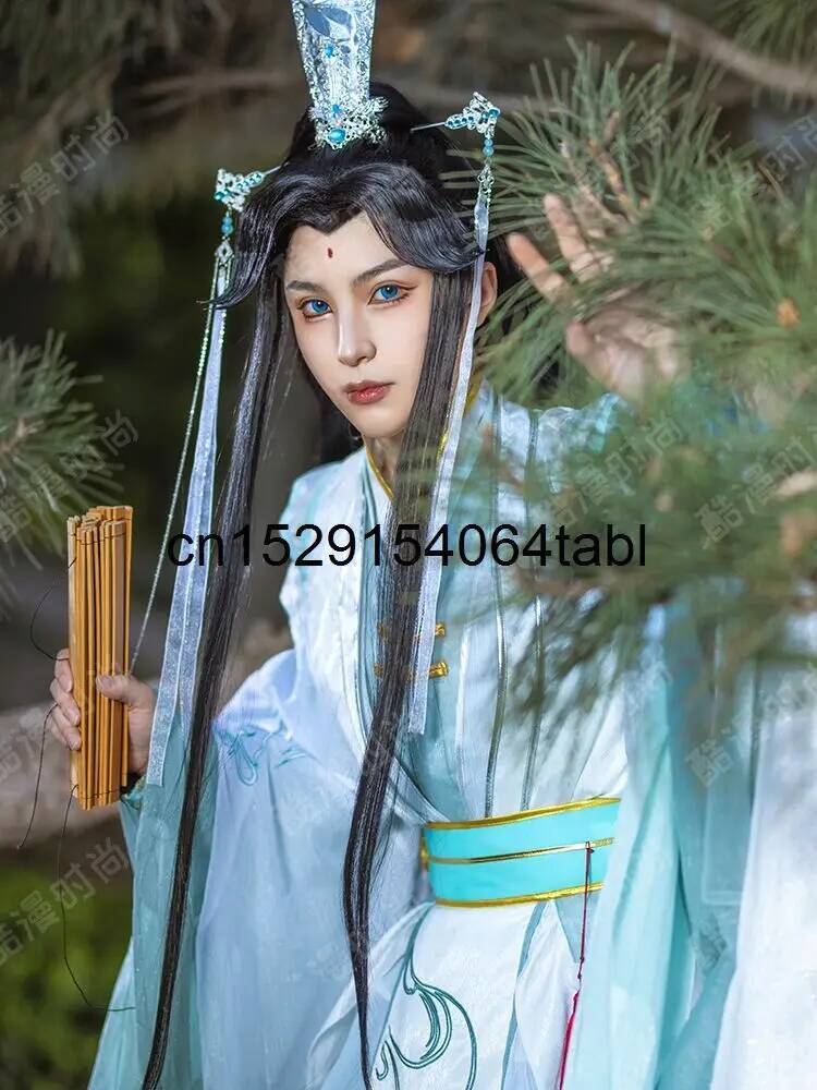 Nuevo disfraz de Tian Guan Ci  - Anime Cosplay Wig reseña y precio