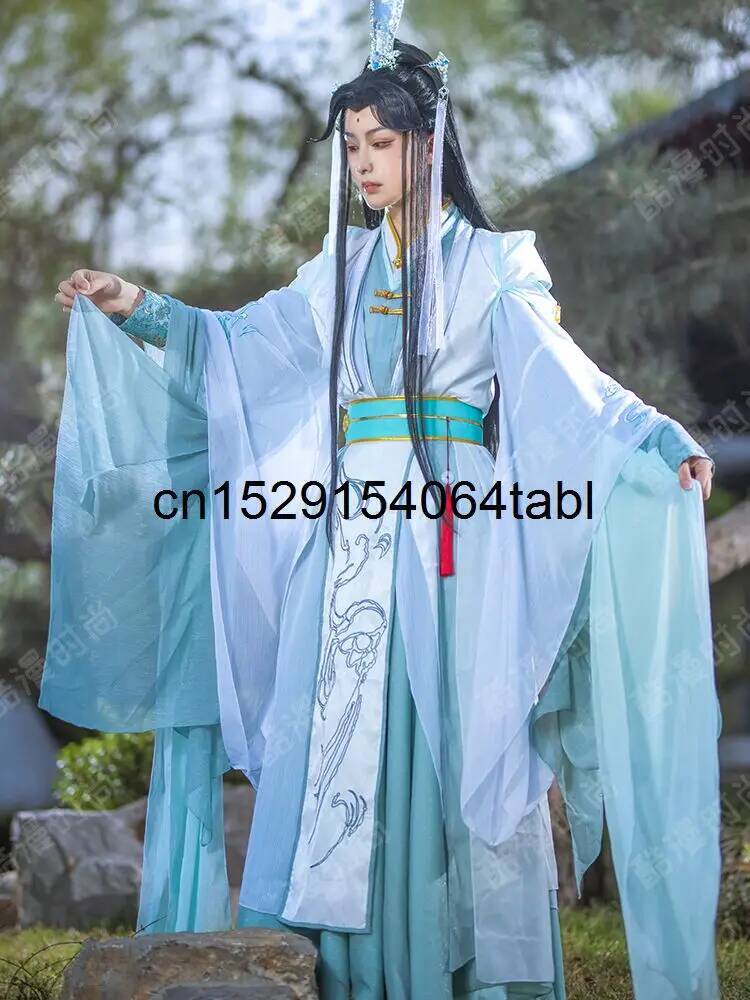 Nuevo disfraz de Tian Guan Ci  - Anime Cosplay Wig reseña y precio