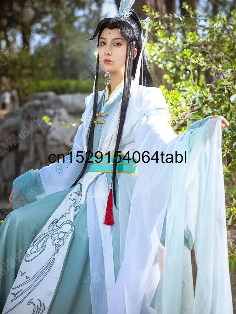 Nuevo disfraz de Tian Guan Ci  - Anime Cosplay Wig reseña y precio