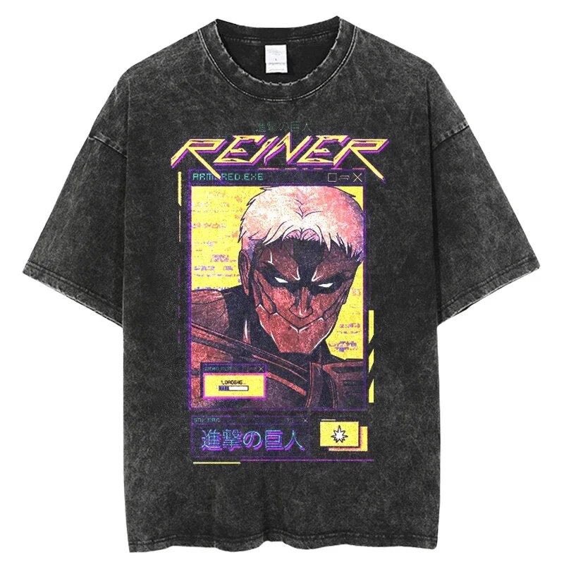 Camiseta Retro de Attack on Ti - Anime Cosplay Armor reseña y precio